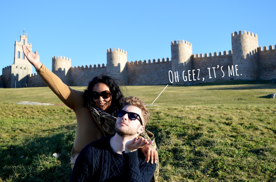 snarky sightseer, wall of avila, spain